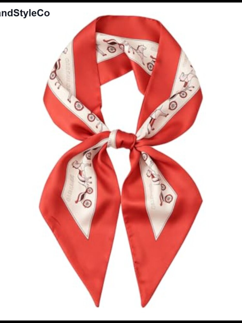 Long Skinny Silk Feeling Scarf Multipurpose Neck Hair Bag Accessory